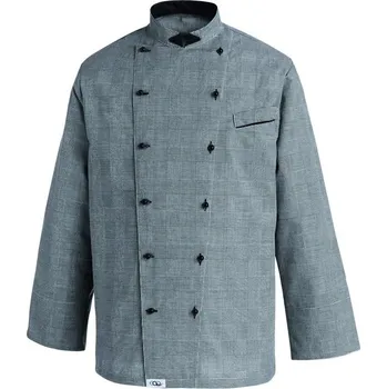 Gastro oděv EGOchef Kuchařský rondon Albert Galles (šedé káro) S E-2040058CS