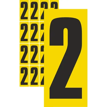 Papír Čísla samolepicí 2 samolepící vinylová fólie velikost znaku 200 mm