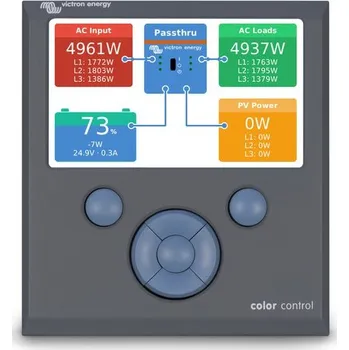 solární měnič Victron Energy Color Control GX (Barevný kontrolní panel pro komplexní správu, řízení systému a vzdálený monitoring s českým menu.)