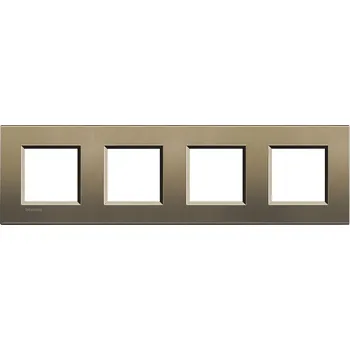 vypínač a zásuvka Rámeček BTICINO LNA4802M4SQ béžový LNA4802M4SQ