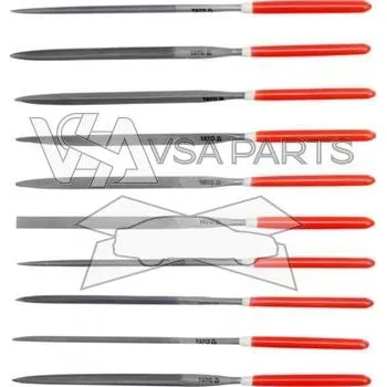 YATO Sada pilníků jehlových, 10 ks, 5 x 180 mm