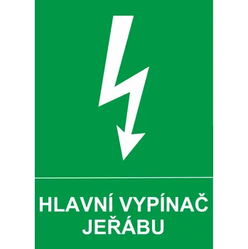 Hlavní vypínač jeřábu plast 0,5mm A4 (297 x 210 mm)