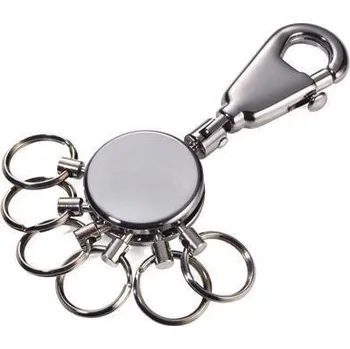 Klíčenka Patent, stříbrná, 6 kroužků, TROIKA TROIKA