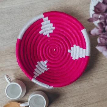 Úložný box Krásy Orientu Nástěnná proutěná dekorace Pembe