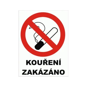 Kouření zakázáno plast 0,5mm 120 x 160 mm