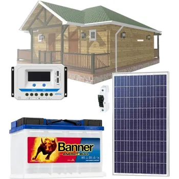 90Wp solární sestava BCH 12V/80Ah, 90Wp/h, 960W (Solární set pro ostrovní systémy )