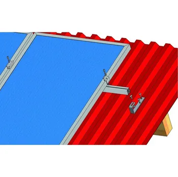montážní sada pro solární panel Set konstrukce pro 16 panelů 4kW, pro vlnité nebo plechové krytiny (Střešní konstrukce pro solární panely)