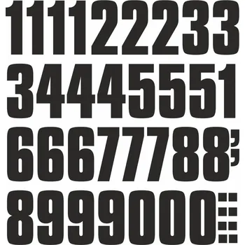 Samolepící etiketa Samolepící čísla - arch vel. 50 mm samolepící vinylová fólie arch - čísla 50 mm