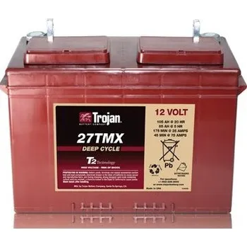 Trakční baterie Trakční baterie TROJAN 27TMX (6/6 GIS 79) / 12V, 105Ah, 324 x 171 x 248 mm (Trakční baterie 105Ah/12V)