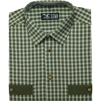 Pánská košile Luko 112225 myslivecká košile s dlouhým rukávem Velikost: 42,