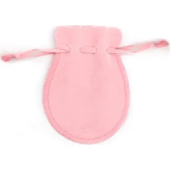 Dárková krabička Šperky4U Semišový dárkový sáček světle růžový, 9 x 12 cm - KR1034-LP