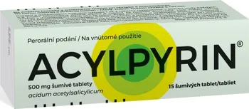 Lék na bolest, zánět a horečku Acylpyrin Effervescens 500 mg 15 tbl.