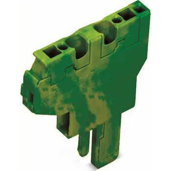 Stavebniny WAGO Modul 769-504/000-016 2vodičový počáteční s&nbsp;pružinovou svorkovnicí CAGE CLAMP® 4 mm², zelenožlutá 769-504/000-016