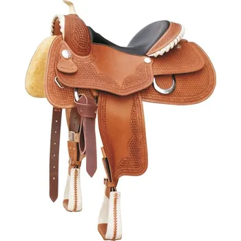 Jezdecké sedlo Westernové sedlo Pool´s Genuine Butterfly Barva: tmavě hnědá, Posedlí: 15,5, Komora: Full QH