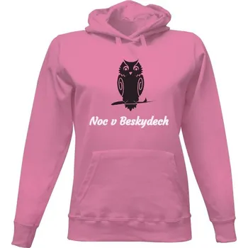 Dámská mikina Dámská mikina s kapucí s potiskem Noc v Beskydech dámské