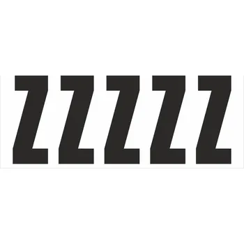 Samolepící etiketa Samolepicí Z černá samolepící vinylová fólie velikost znaku 200 mm