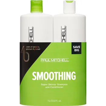 Kosmetická sada Paul Mitchell Super Skinny Save Big Set - Uhlazující šampon 1000 ml + kondicionér 1000 ml Dárková sada