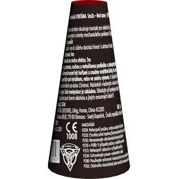 Zábavní pyrotechnika INTERIÉROVÁ FONTÁNA (el. odpal - GREEN) - 5m2s.