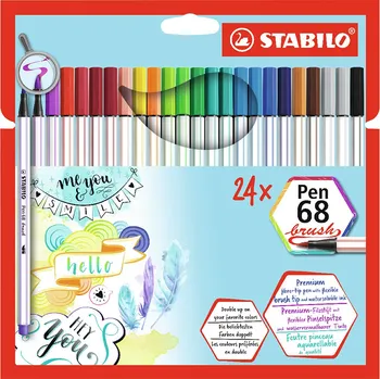 Stabilo Pen 68 Brush 24 ks