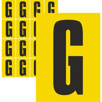 Papír Písmena samolepící G samolepící vinylová fólie velikost znaku 150 mm
