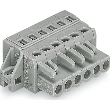 Elektronická součástka WAGO Konektor 231-104/031-000 1vodičový pružinový CAGE CLAMP® 2,5 mm², šedá 231-104/031-000