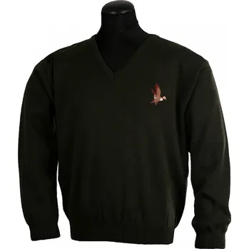 Pánský svetr Afars V slabý s motivem myslivecký svetr Velikost: XL,