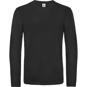 Pánské tričko Pánské triko B&C s dlouhým rukávem Modrá (navy),XXL B18E-04-2XL