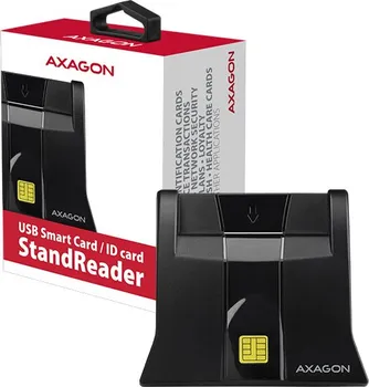 Čtečka paměťových karet AXAGON USB externí StandReader čtečka kontaktních karet Smart card