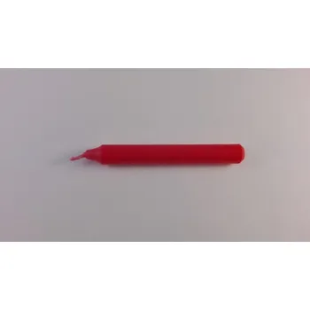 Svíčka Svíčka vánoční i lampionová - hladká- červená 12ks O12mm, délka 95mm