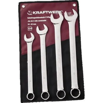 Ruční nářadí KRAFTWERKTOOLS BEST OF KW: Souprava klíčů očkoplochých 24-32mm 4ks - taška