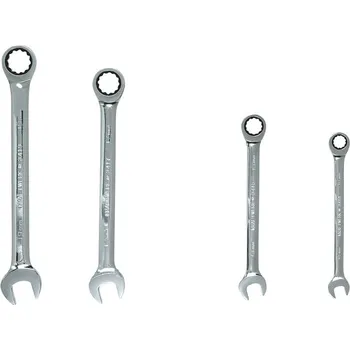 Ruční nářadí KRAFTWERKTOOLS BEST OF KW: Souprava klíčů ráčnových 10-19mm CLICKRAFT COMBINATION 4ks