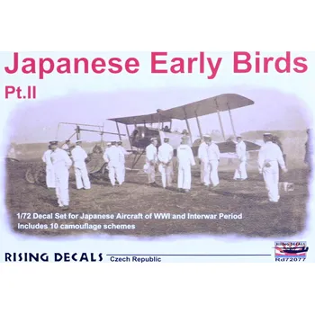 Plastikový model Rising Decals 1/72 Japanese Early Birds Part II. (10x camo)