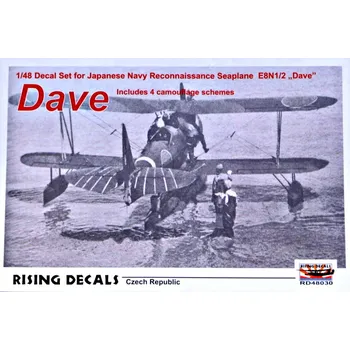 Plastikový model Rising Decals 1/48 Decal E8N1/2 DAVE (4x camo)