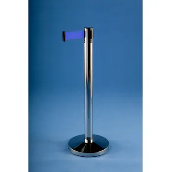 Dopravní značení EXPOINT Vymezovací sloupek s pásem 2,7m NEREZ Název: barva pásky : modrá