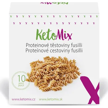 Keto dieta KetoMix Proteinové těstoviny 10 porcí fusilli