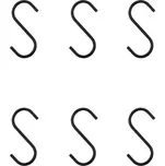 Kovový háček House Doctor SNAP 6cm SET/6 ks černý