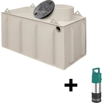 nádrž Samonosná plastová nádrž na dešťovou vodu s čerpadlem hranatá 18 m3 - TOP nádrže