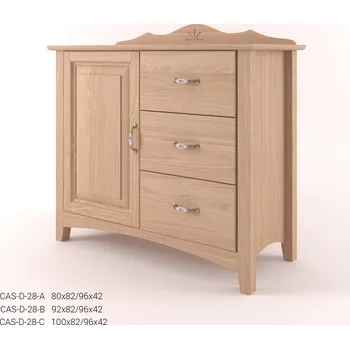 Komoda Stylová komoda kombinovaná - dubová prádelník CASTELLO D28
