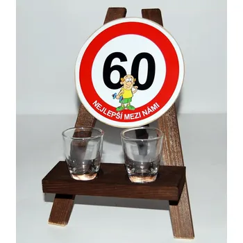 Žertovný předmět Stojan s panáky k výročí narození