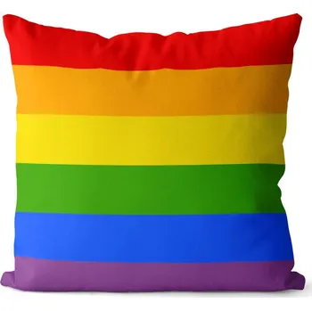 Dekorativní polštářek Polštář LGBT Stripes (Velikost: 40 x 40 cm)