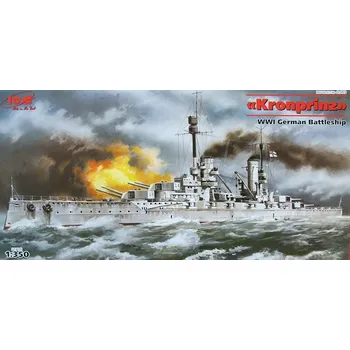 Plastikový model 1:350 Kronprinz WWI German Battleship