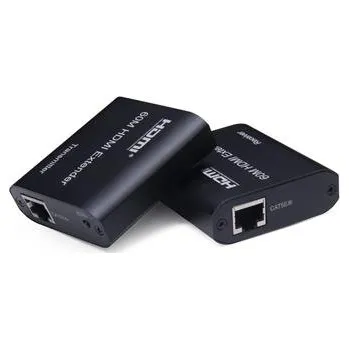 Video kabel PremiumCord HDMI extender na 60m FULL HD 1080p přes jeden kabel Cat5e/6/6a/7, EDID nastavení
