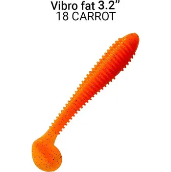 Umělá nástraha Gumová nástraha Crazy Fish Vibro Fat 8cm 18 Carrot (5ks)