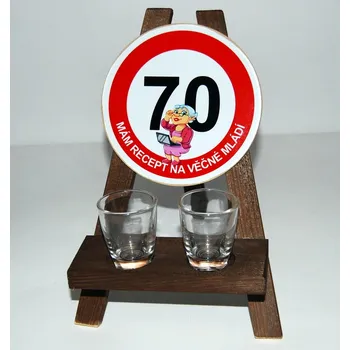 Žertovný předmět Stojan s panáky k výročí narození