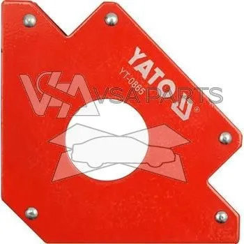 Úhloměr YATO Úhelník magnetický, 34 kg, s otvorem 46 mm