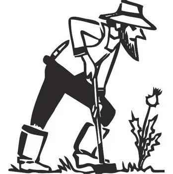 Obraz ZAHRADNÍK pískování obrázku (Pískování obrázku na sklo z naší nabídky)