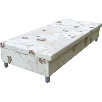 Postel Válenda Mapa 195 × 85 cm molitanová na nohách