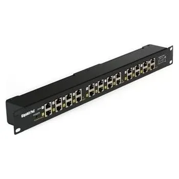 Serverovna POE injektor panel pasivní, gigabitový - 12 portů, stíněný