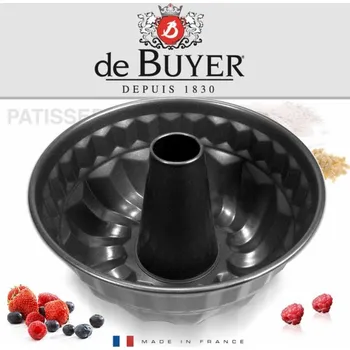 Forma na pečení Forma na bábovku de Buyer, 4701.22, nedeformovatelná, vodotěsná, nepřilnavá, materiál železo, 22 x 10 cm