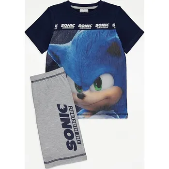 Chlapecké pyžamo GEORGE CHLAPECKÉ PYŽAMO "SONIC THE HEDGEHOG" Barva: modrá, Velikost: 4-5 let (110)